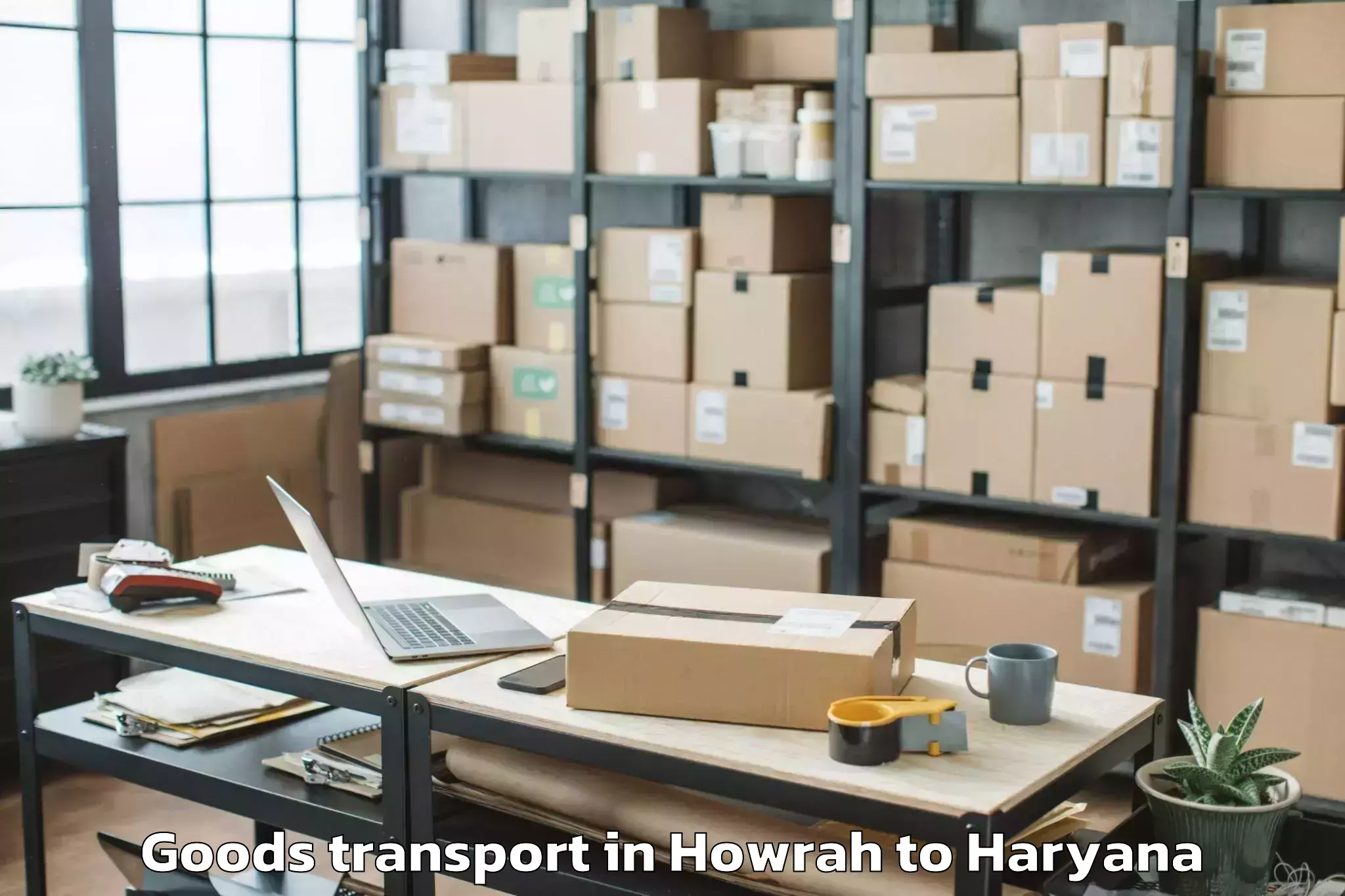 Leading Howrah to Gurgaon Central Mall Goods Transport Provider